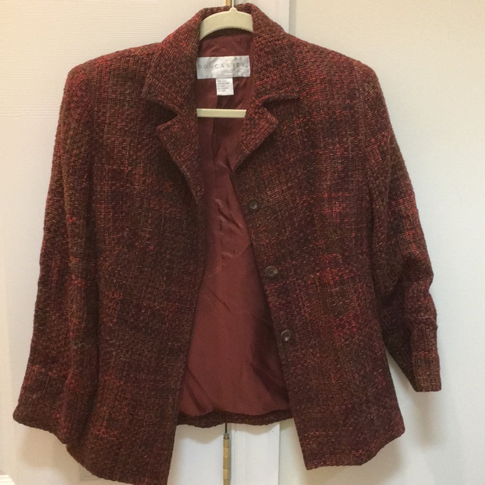 100% silk blazer